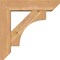 Ekena Millwork Westlake Slat Smooth Bracket w/ Offset Brace, Western Red Cedar, 5 1/2"W x 20"D x 20"H BKT0604X20X20WTL06SWR - alternate 4